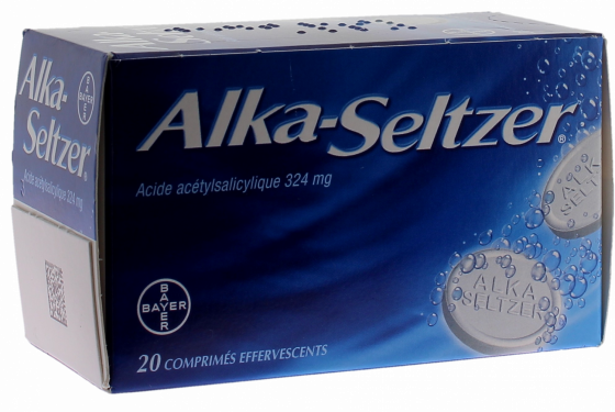 Alka Seltzer 324mg comprimé effervescent - boîte de 20 comprimés