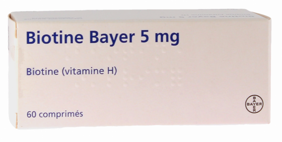 Biotine Bayer 5mg - 60 comprimés