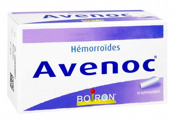 Avenoc hémorroïdes suppositoires Boiron - boite de 10 suppositoires