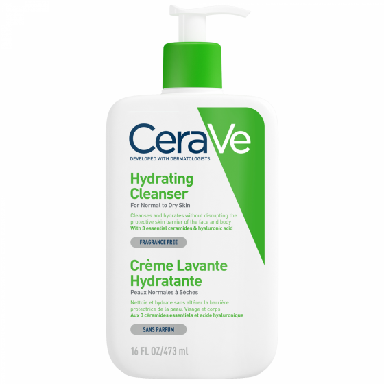 Crème lavante hydratante CeraVe - Flacon de 473 ml