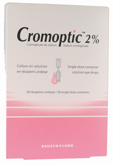 Cromoptic 2% collyre - Boîte de 30 récipients unidoses de 0,35 ml