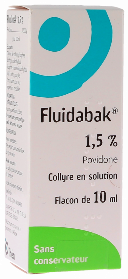Fluidabak 1,5% collyre en solution - flacon de 10ml