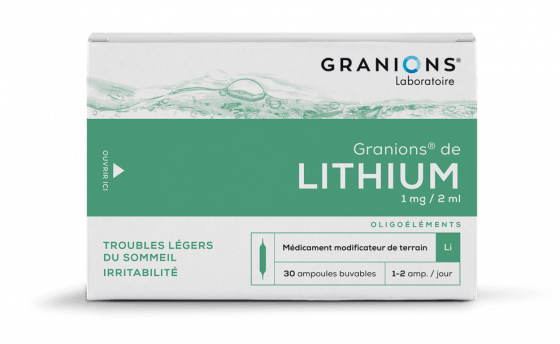 Granions de Lithium 1mg - 30 ampoules de 2ml