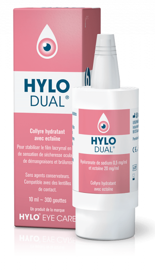 Collyre hydratant Hylo-dual - flacon de 10 ml