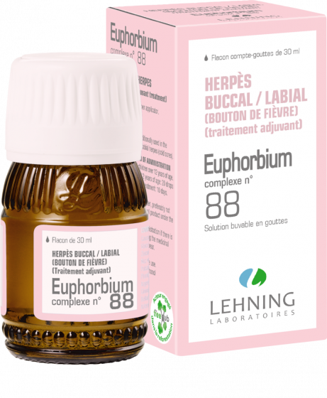 Euphorbium complexe n°88 solution buvable en gouttes Lehning - flacon de 30 ml