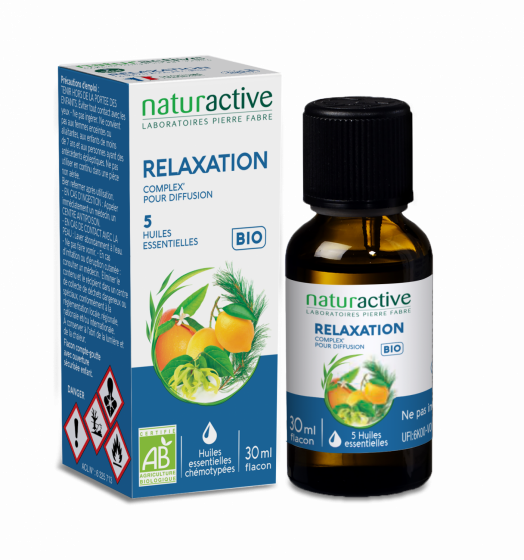 Complex' Relaxation 5 huiles essentielles bio Naturactive - flacon de 30 ml