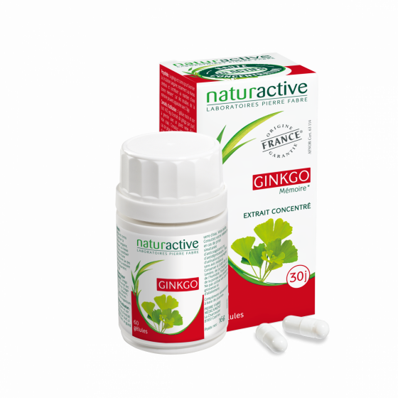 Elusanes Ginkgo Naturactive - boite de 60 gélules