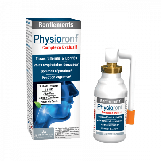 Physioronf ronflements Les 3 chênes - spray buccal de 20 ml