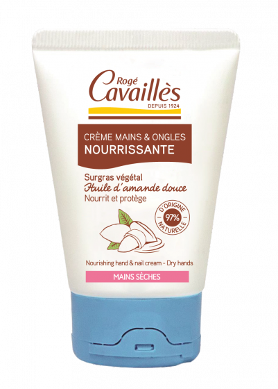 Nutrissance crème mains nourrissante à l'huile d'amande douce Rogé Cavaillès - tube de 50 ml
