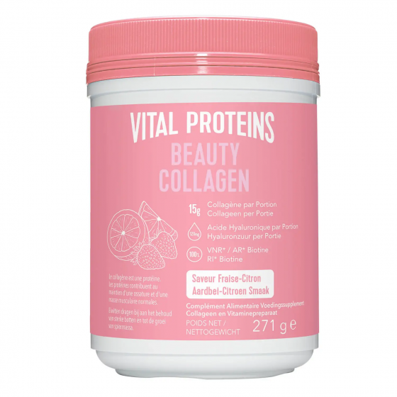 Beauty Collagen saveur fraise-citron Vital Proteins - pot de 271g