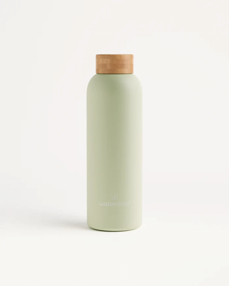 Bouteille thermo inox olive pastel Waterdrop - bouteille de 600 ml