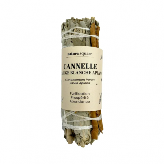 Cannelle & sauge blanche Apiana Natura square - 1 fagot