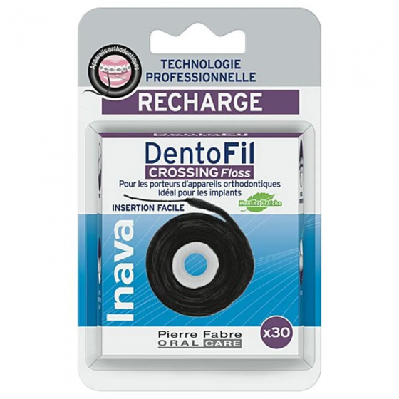 Dentofil Crossing Floss Recharge fil dentaire Inava - une recharge