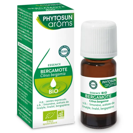 Essence bergamote bio Phytosun Arôms - flacon de 10 ml