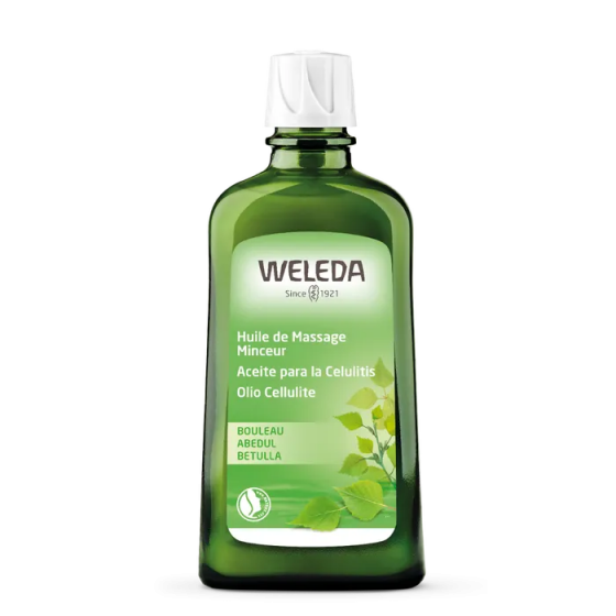 Huile de massage minceur bouleau Weleda - flacon de 200 ml