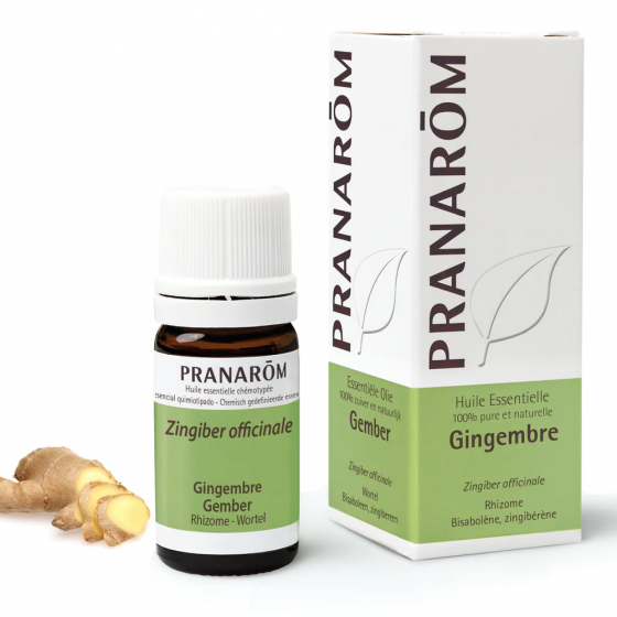 Huile essentielle de gingembre Pranarôm - flacon de 5 ml