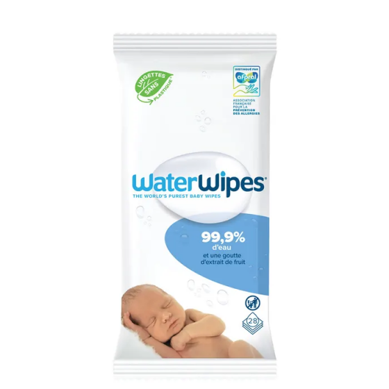 Waterwipes lingettes pour bébés - sachet de 28 lingettes