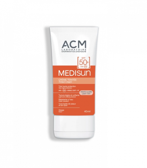 Medisun crème teintée claire SPF50+ ACM - tube de 40ml
