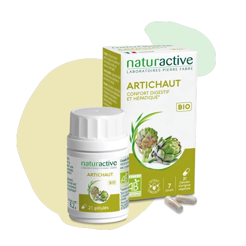 Artichaut bio Naturactive - boîte de 21 gélules