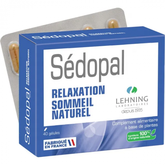 Sédopal relaxation sommeil Lehning - boîte de 40 gélules