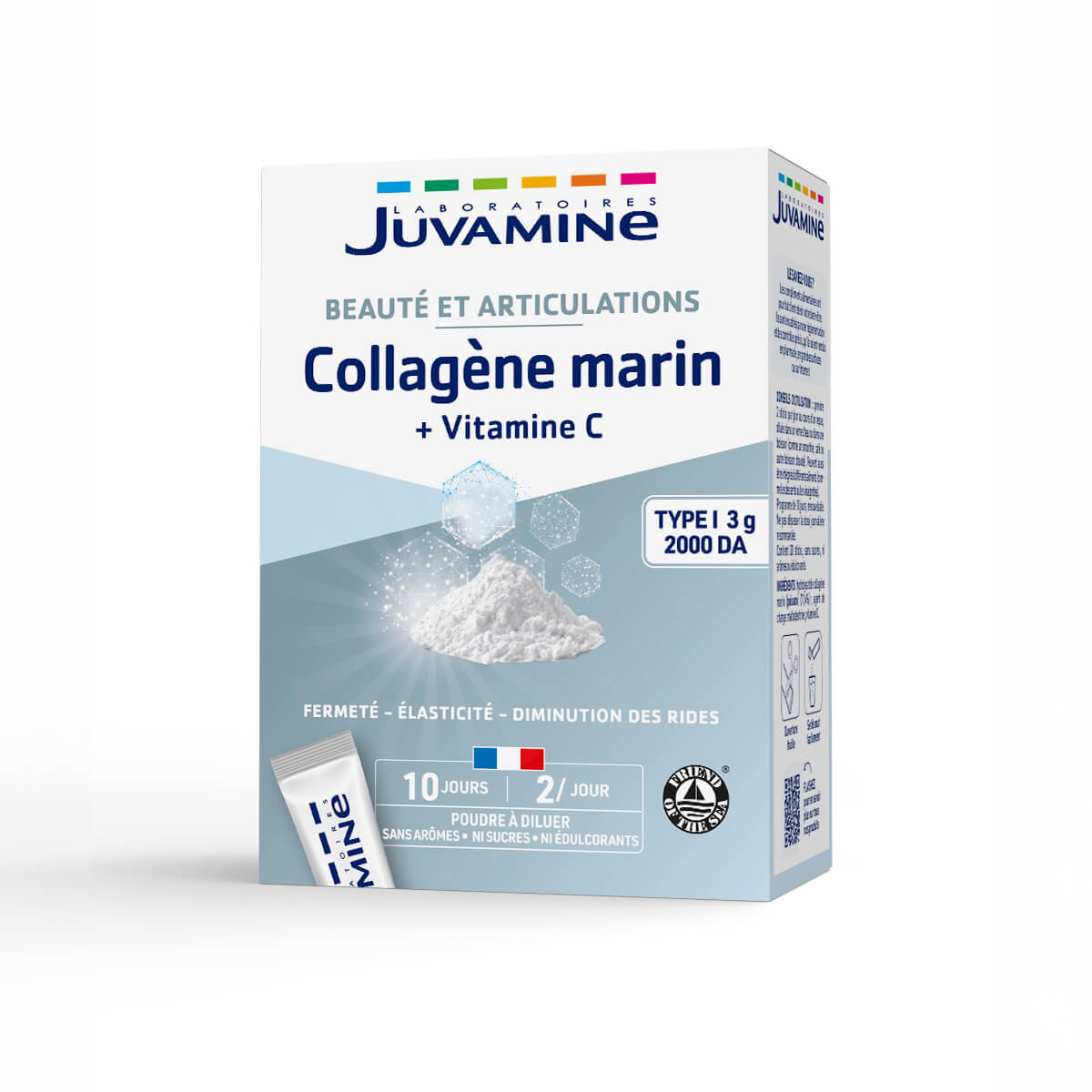 Collagène marin vitamine C Juvamine - boite de 20 sticks