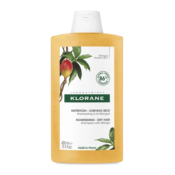 Shampoing nutrition à la mangue pour cheveux secs Klorane