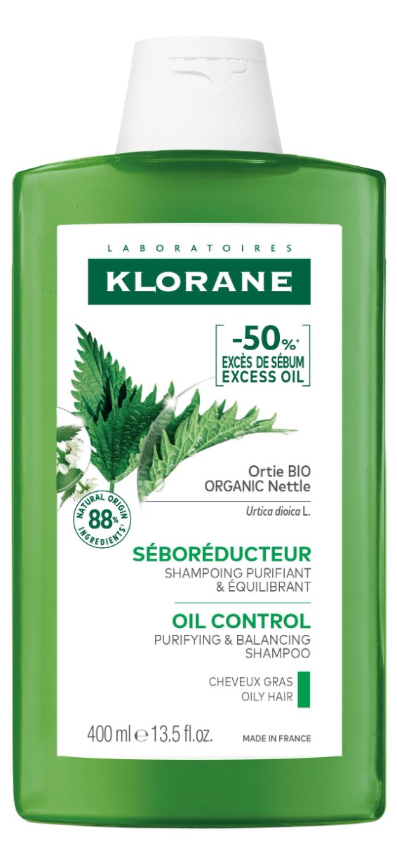 Shampoing séborégulateur cheveux gras à l'Ortie bio Klorane