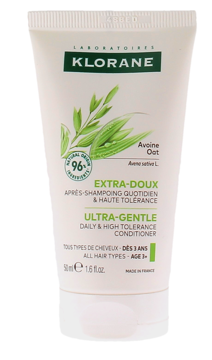 Après-shampoing extra-doux avoine Klorane - tube de 50ml