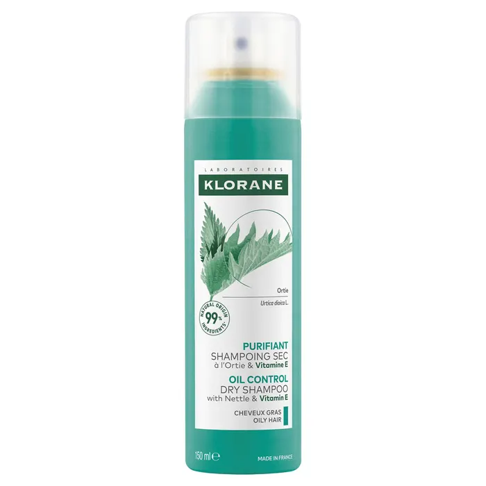 Shampooing sec &agrave; l'Ortie purifiant cheveux gras Klorane - Spray de 150ml