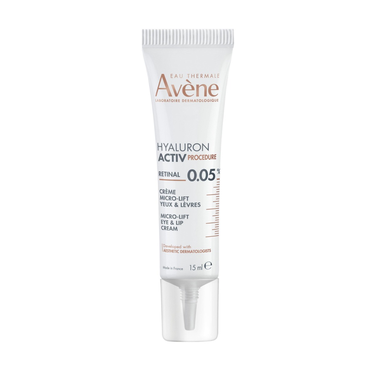 Hyaluron Activ Procedure Crème micro-lift yeux et lèvres retinal 0,05% Avène - tube de 15ml