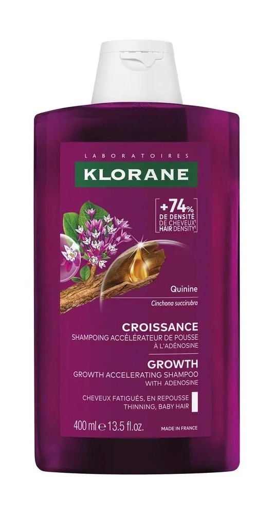 Quinine croissance shampoing accélérateur de pousse Klorane