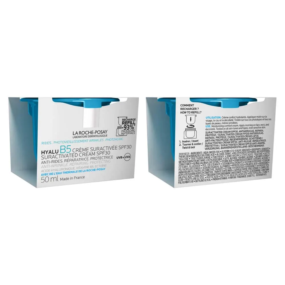 Hyalu B5 crème suractivée SPF30 La Roche-Posay - recharge de 50ml