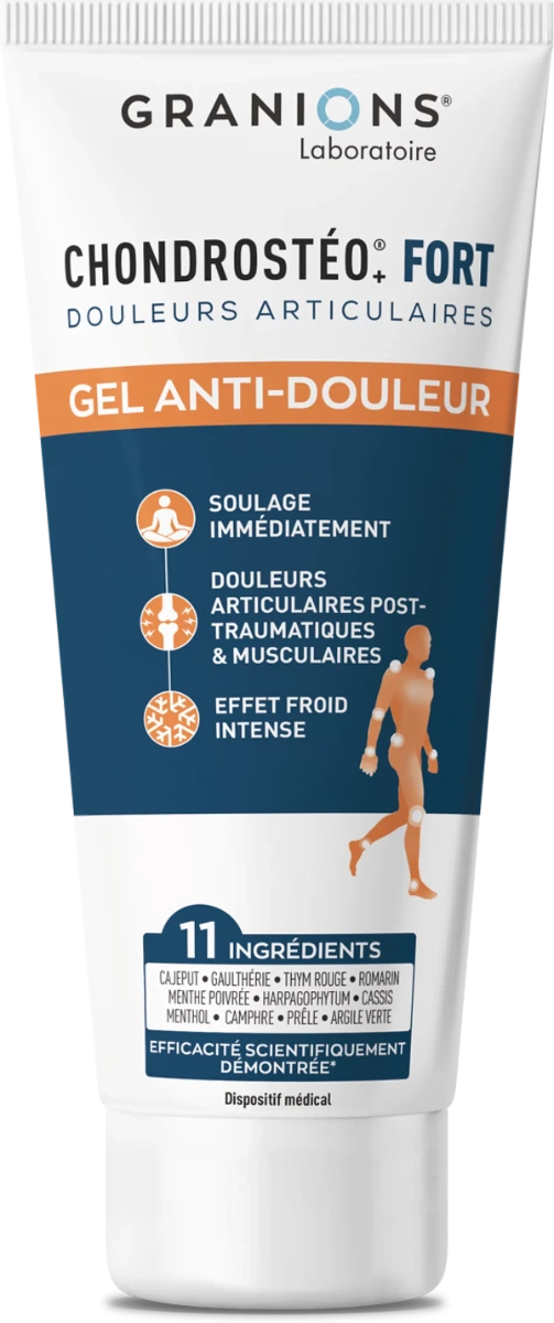 Chondrostéo+ Fort gel anti-douleur articulaire Granions - tube de 50ml