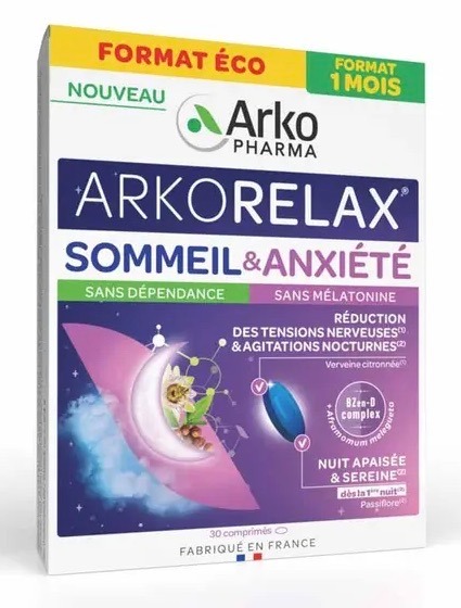 Arkorelax sommeil & anxiété Arkopharma