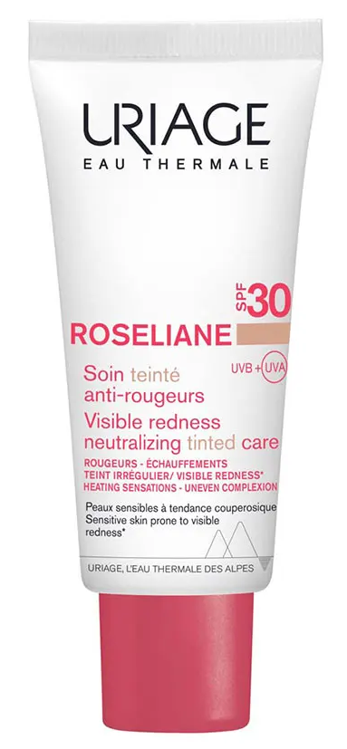 Roséliane CC soin teinté anti-rougeurs SPF30 Uriage - tube de 40 ml