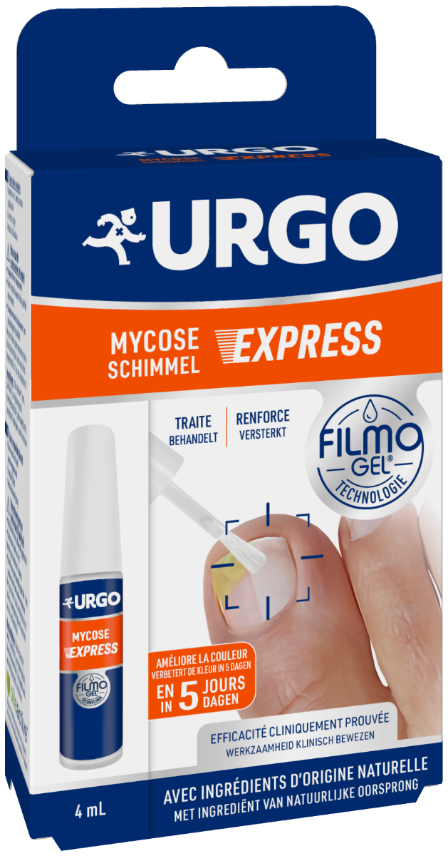 Filmogel mycose express Urgo - flacon de 4 ml avec pinceau applicateur et 5 limes à ongles