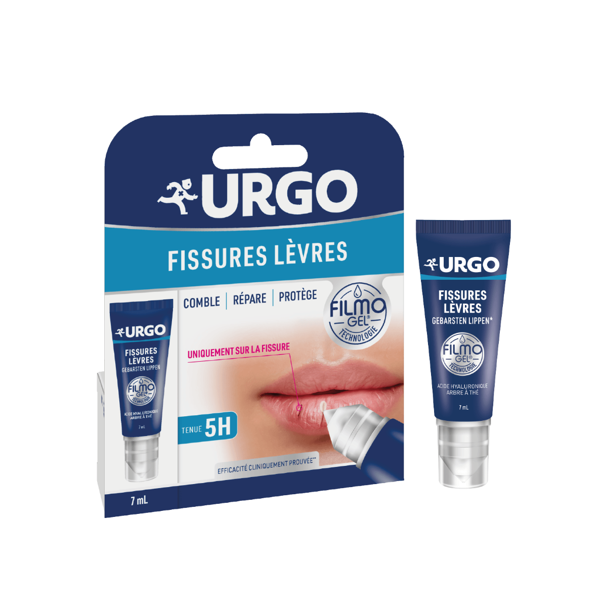 Filmogel fissures lèvres Urgo - tube de 7ml