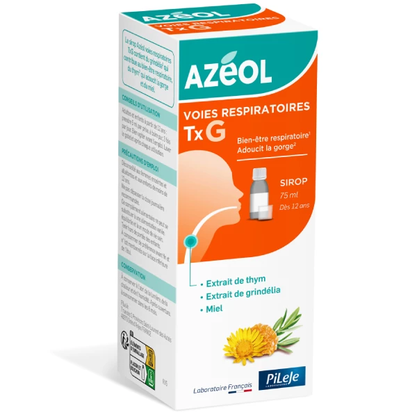 Azéol TxG sirop bien-être respiratoire Pileje - flacon de 75ml