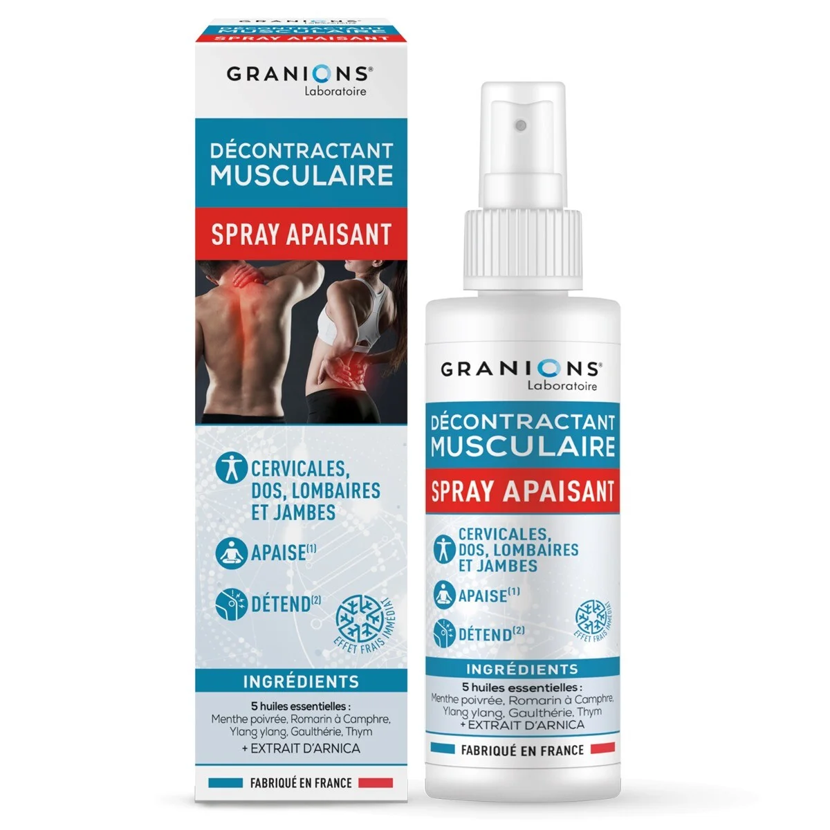 Décontractant musculaire spray apaisant Granions - spray de 100ml