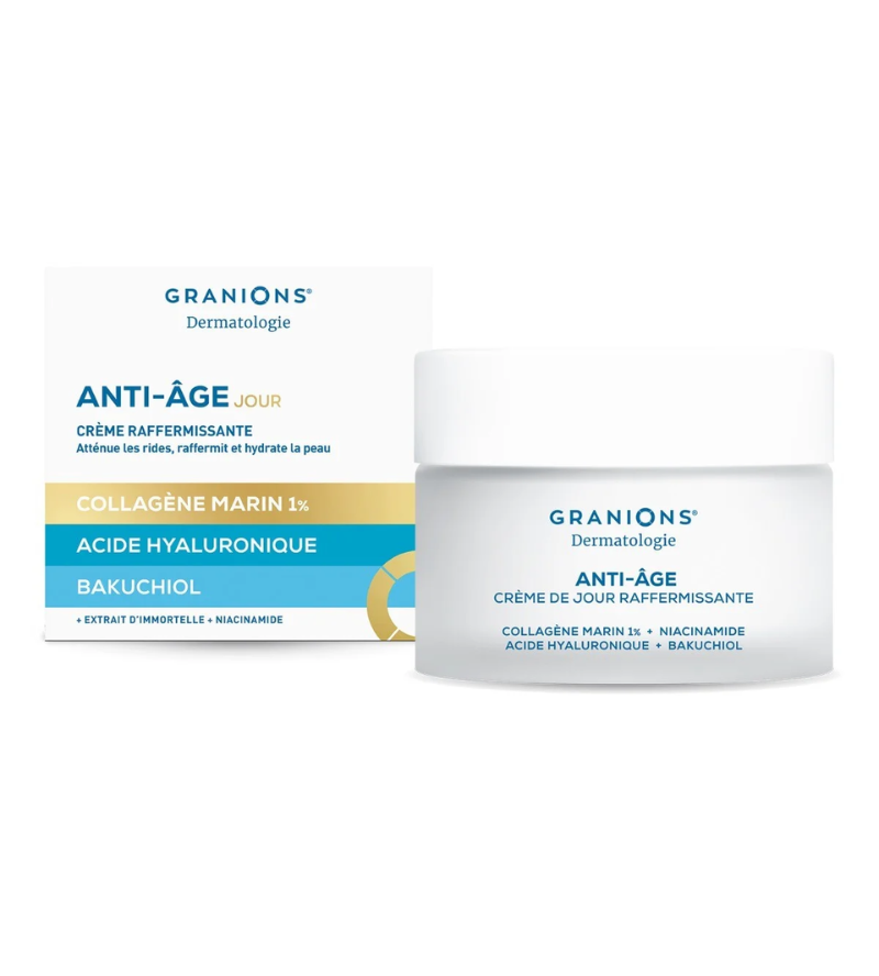Anti-&acirc;ge jour cr&egrave;me raffermissante Granions - pot de 50ml