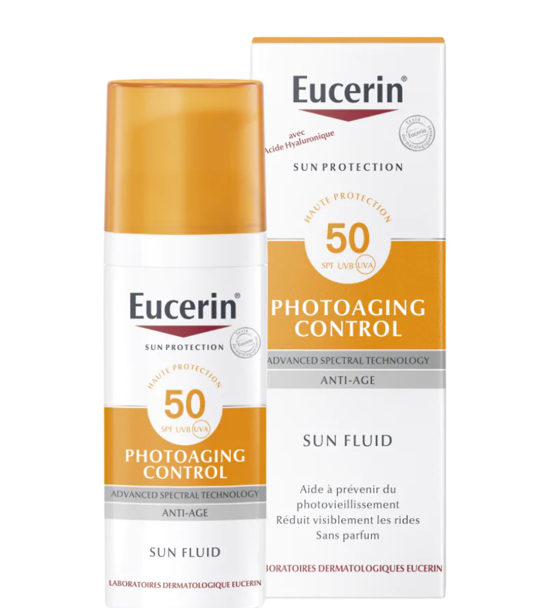 Sun Protection photoaging control fluid SPF 50 Eucerin - flacon pompe de 50 ml