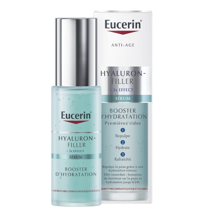 Hyaluron-Filler + 3x Effect Sérum booster d'hydratation Eucerin - flacon pompe de 30 ml