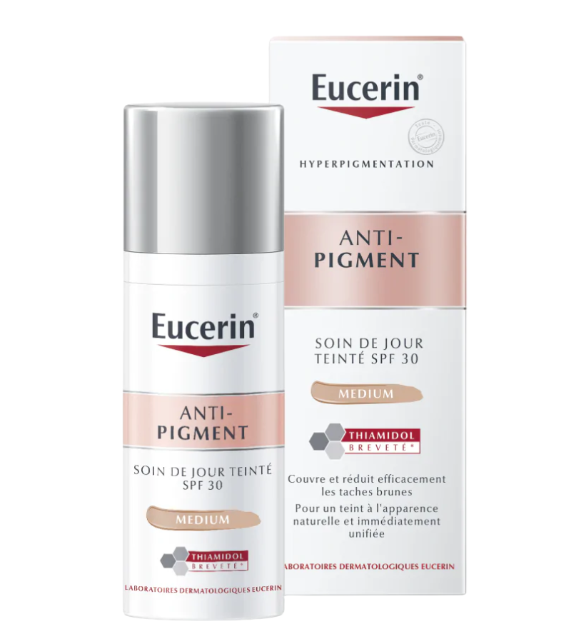 Soin de jour teint&eacute; anti-pigment SPF30 Eucerin - flacon pompe de 50 ml