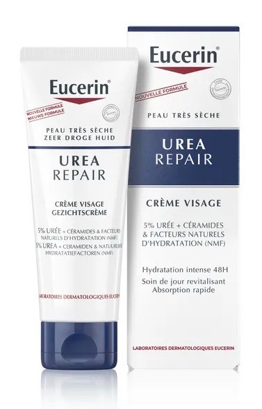 Eucerin Urea Repair crème visage 5% urée peaux très sèches – 50 ml