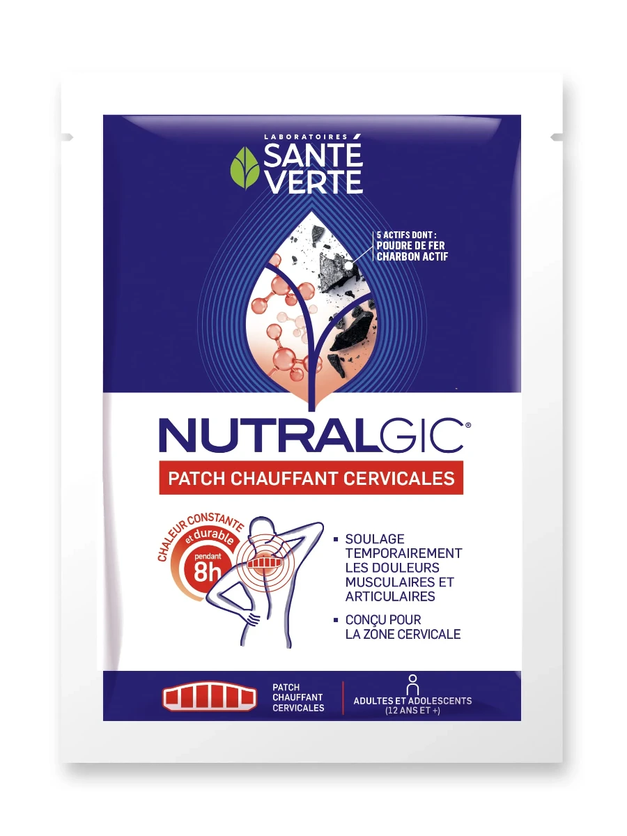Nutralgic patch chauffant cervicales Santé Verte - 2 patchs