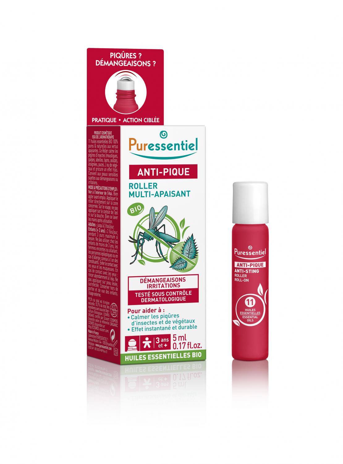 Anti-pique roller apaisant Bio Puressentiel - roll-on de 5 ml