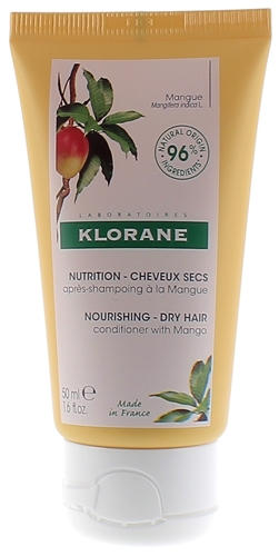 Après-shampoing cheveux secs à la mangue Klorane - tube de 50 ml