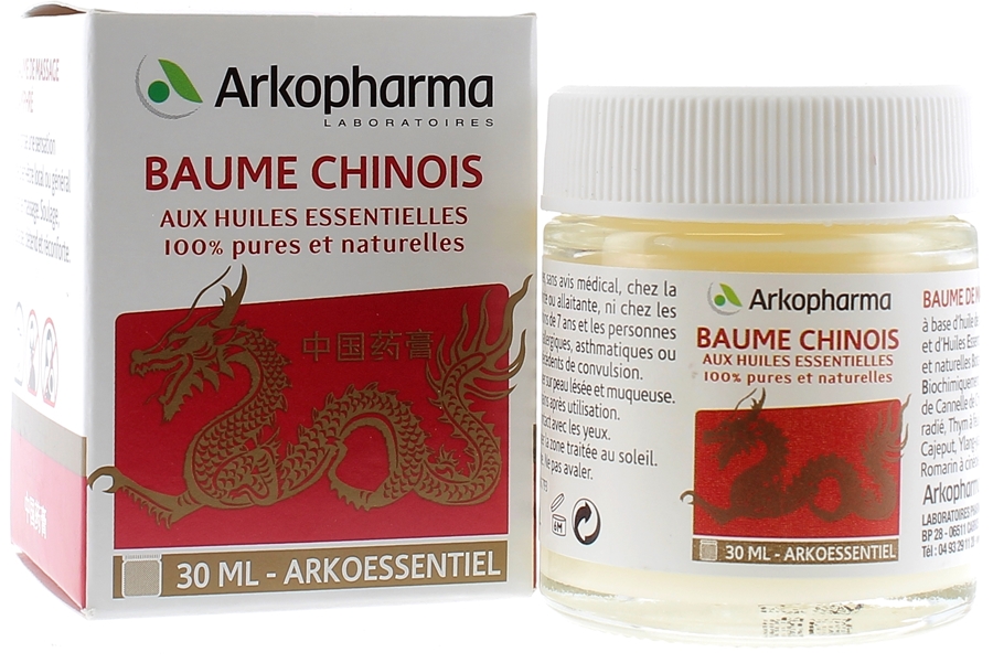 Arko essentiel baume chinois aux huiles essentielles Arkopharma - pot de 30 ml