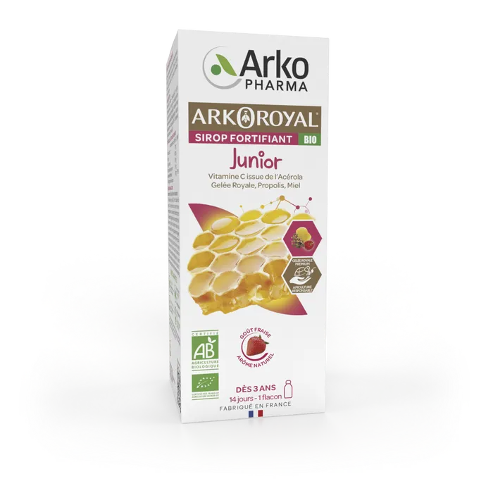 Arkoroyal sirop fortifiant junior bio Arkopharma - flacon de 140ml