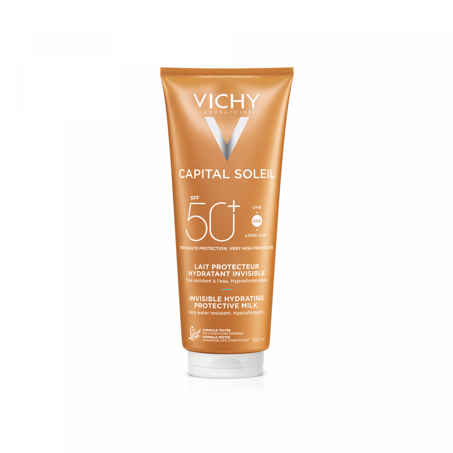 Capital Soleil Lait protecteur hydratant invisible SPF50+ Vichy